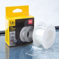 Băng dính hai mặt trong suốt siêu dính chống nước DELI cuộn 1m/3m/5m Băng keo 2 mặt siêu dính - 3360