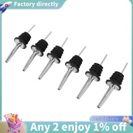 6Pcs Stainless Steel Spirit Wine Bottle Pourer Stopper  Liquor Cocktail
