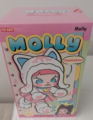 全新未拆 有機會中隱藏版黑貓 MOLLY 躲貓貓1/8可動人偶購自Pop Mart門市  可换 Zsiga  /  Labubu