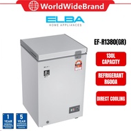 Elba ARTICO EF-R1380(GR) Chest Freezer 130L R600a Mechanical Thermostat Control Replace EF-E1310