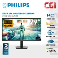 Philips 27" 27M2N2500NF ( Fast IPS, QHD, Adaptive Sync, G-Sync, 144Hz, 0.5ms ) Gaming Monitor