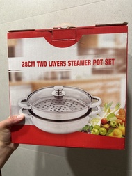 28cm Two Layers Steamer Pot Set 雙層蒸籠