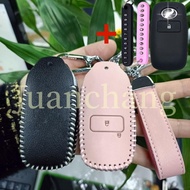 Leather Car key cover Case fob keychain for Toyota Raize Veloz 2022 Veloz 2021 Avanza 2022 Yaris ATIVA keychain keyring accessories