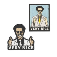 Borat Sagdiyev Very Nice Embroidery Morale Patch Sulam Hook and Loop