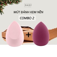 Set of 2 makeup sponges, smooth and easy to apply dry and wet, convenient to apply foundation