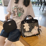 Japanese Style Ita Bag Anime Badges Transparent Shoulder Bag Ita Backpack Two-pieces Girls Handbag