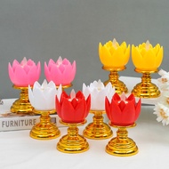 Simulation led Electronic Candle for Buddha Thai Lotus Candle Lamp WW8H