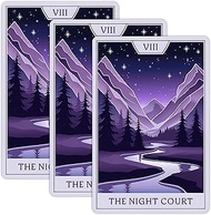 Set 3Pcs The Night Court Sticker ACOTAR Bookish Stickers, Book Lover, Velaris, City of Starlight, Fa