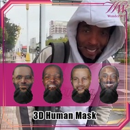 Cute Face Mask Full Face Mask Cosplay Kobe/Curly/James/Durant Full Face Head Mask Halloween Cosplay 