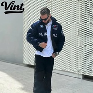 Vint BMW Jacket Men F1 Vintage Embroidery Riding Jacket Women Motocycle Waterproof Loose Coat Unisex