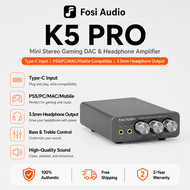 Fosi Audio K5 Pro Gaming DAC แอมป์หูฟัง Mini Hi-Fi Stereo Digital-to-Analog Audio Converter รองรับ U