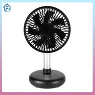 Mini Oscillating Fan USB Rechargeable Portable Battery-Operated Table Fan with 4 Speed Levels Desk F