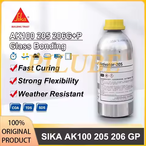 SIKA AK100 205 206 GP 1000ml One Part Polyurethane Sealant for Windshield and Auto Body Bonding Fast
