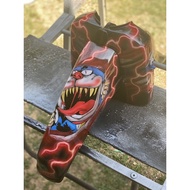 Mudguard EX5/Kriss/Wave/Ebonus/RXZ/125ZR/Y15ZR/C70 Airbrush Doraemon Zombie ✨