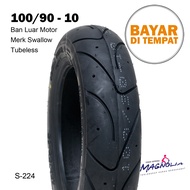 Ban Luar Tubeless 100/90 Ring 10 Vespa Gorilla Monkey Merk Swallow