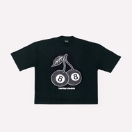 SAVITAR STUDIOS | Boxy T-Shirt - Cherry 8 Ball Black