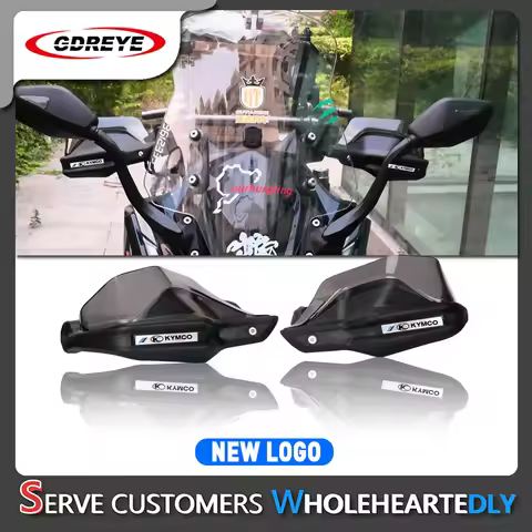 GDREYE with logo KYMCO Motorcycle Handguard Hand Guards Shield For KYMCO AK-550 AK 550 2017-2023 202