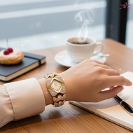 Women Wristwatch With Diamond Inlay Fashionable Stainless Steel Watch For Business And Casual