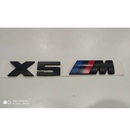 [READY STOCK ] BMW X5 M Emblem Logo Matt Black | BMW X5M Emblem logo