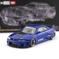 ✩MINI GT X KAIDO HOUSE 164 KHMG089 NISSAN SKYLINE GT-R (R33) KAIDO WORKS V2☁