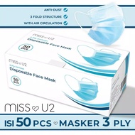 Disposable Protective Mask / masker sekali pakai 1 box / Masker 3PLY MOTIF BIRU Masker Pelindung H134i /MaskerAnti kuman / masker mulut / masker mulut 1 box isi 50 murah BOX RANDOM