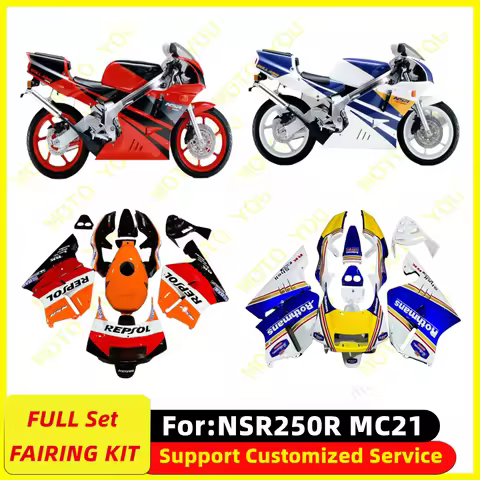 Motorcycle Fairing Kit Fit For Honda NSR250R MC21 P3 Full Set Fairings Kits Painted Bodywork New ABS