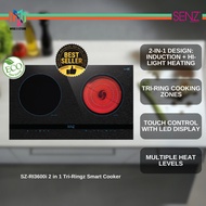 SENZ SZ-RI3600i 2 in 1 Tri-Ringz Smart Cooker Touch Control Panel With LED SZRI3600I Dapur