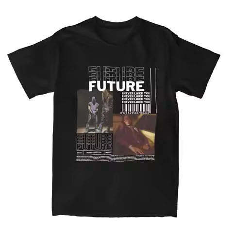 Men Women's Hip Hop Rapper Future Shirt Merchandise Hiphop Bootleg Homage 100% Cotton Tops T-shirt V