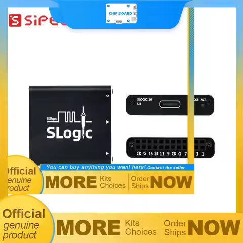 Sipeed SLogic16U3 USB logic analyzer offering 16 channels, 800MS/s sampling and high speed USB 3.0 i