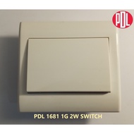 PDL 1681/2W 1G 2W SWITCH (WHITE)