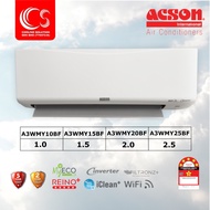 [SAVE 4.0] ACSON REINO+ INVERTER 4/5 STAR Air Cond Inverter R32 A3WMY10BF 1.0HP A3WMY15BF 1.5HP A3WMY20BF 2.0HP A3WMY25BF 2.5HP + My ECO