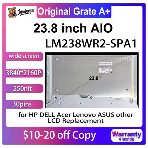 23.8" Original New A+ Screen M238WR2-SPA1 Lcd Display Panel for ASUS HP Lenovo Dell All-in-one Led M