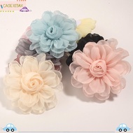 ICAOE103 5pcs Silk Roses Flower Head,  Organza Artificial Roses Flower, Elegant 10.5CM Handmade High