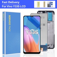 6.58" Screen For VIVO Y33s LCD Display Touch Screen Digitizer Assembly For VIVO Y33S V2109 Screen Wi