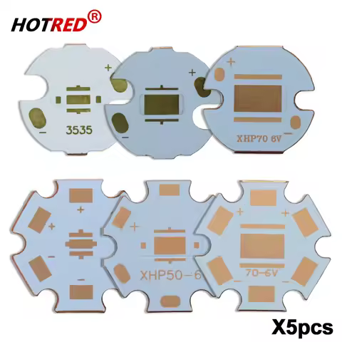 5PCS 20mm Copper PCB XPG2 XPE2 XXML2 XHP50 XXHP70 T6 3535 10W 5050-L2 LED XPE XTE LED Heatsink 16mm 