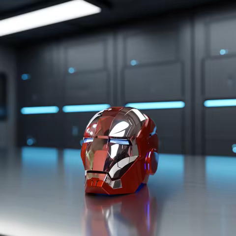 New AutoKing 1:1 Mk5 Iron Man Helmet Cosplay Voice Control Eyes with Light Model Toys for Adult Elec