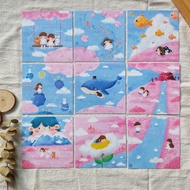 9-Grid Square Postcards
