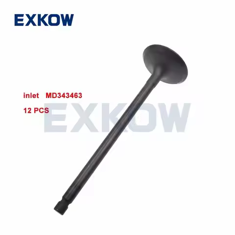 12PCS Inlet/Exhaust Valve for Mitsubishi Pajero Montero V65 V75 6G74 Engine MD343464 MD351828 MD3434