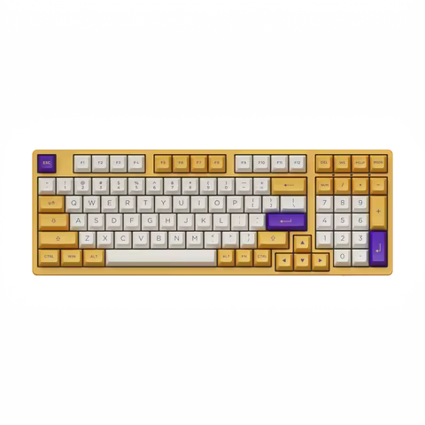 Akko 3098S Mechanical Keyboard Rainbow Monochrome ASA 98-Key USB Type-C Wired Gaming Keyboard for Of