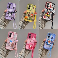 Casing POCO C71 Anime watak pelekat patung shell telefon bimbit