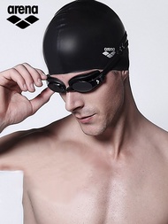 หมวกว่ายน้ำซิลิโคนกันน้ำ ARENA นุ่มสบายเหมาะกับชายและหญิงสีทึบหมวกว่ายน้ำการฝึกออกกำลังกาย