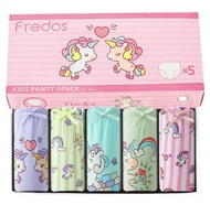 【110碼數-5條裝】韓版獨角獸女童純棉三角底褲 兒童內褲 小童三角內褲 舒服透氣 棉質內褲 嬰幼兒內褲女寶寶底褲 內衣 睡衣