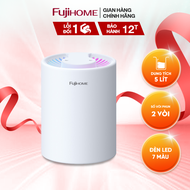 Máy phun sương tạo ẩm FUJIHOME HM05A dung tích lớn 2 vòi phun tích hợp đèn Led 7 màu - Bảo hành 12