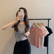 BM-shop2: Women's T-Shirt Round Neck Short Sleeves Solid Color Fashion There Are Many Sizes To Choos