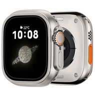 ไทเทเนียมสีดำทดแทนกรณีหรูโลหะกรณีนาฬิกาอุปกรณ์เสริมเข้ากันได้กับ IWatch Ultra 49mm