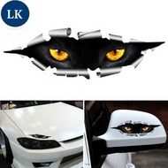 LK 3D Funny Cat Eyes Peeking Monster Reflective Car Stickers / Waterproof Automobile Self-Adhesive V