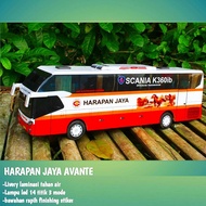 Bus Telolet Basuri Miniatur Bis Mobil Mainan Full Lampu Led Mainan Anak Bisa Custom nama Dan Foto A