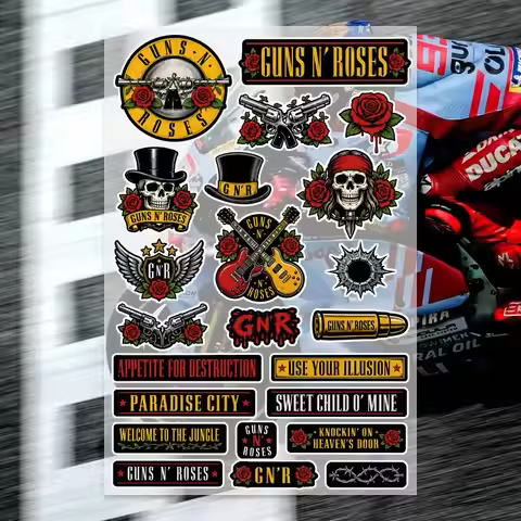 G-Guns N Roses Stickers Moto Sticker Auto Body Bumper Windows Motorcycle Laptop Walls Vinyl Decal Ca