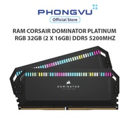 Corsair Dominator Platinum RGB desktop RAM (2 x 16GB) DDR5 5200MHz (CMT32GX5M2B5200C40) -