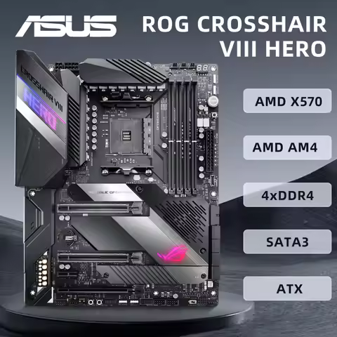 ASUS CROSSHAIR VIII HERO motherboard AMD X570 chipset CPU Support for AMD Ryzen 5000 Series Desktop 